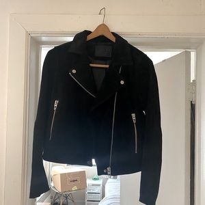 BLANKNYC Black Suede Motto Jacket